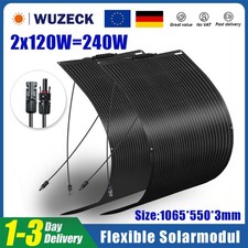240W Flexibel Solarmodul Photovoltaik Solarpanel Mono Balkonkraftwerk Wohnmobil 