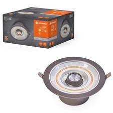 LED Downlight Einbaustrahler Decor Filament Silber Ø17cm 7W Warmweiß verstellbar