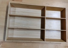 Ikea VARIERA Bambus Besteckkasten, Schubladeneinsatz 32x50x5,3 cm, 6 Fächer