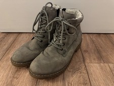 Damen/Mädchen Stiefel/Booties grau, Gr. 40, Rieker
