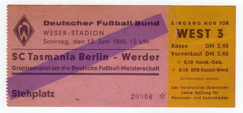 Ticket endrunde werder - dm-endrunde,