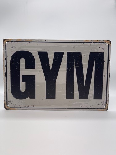 Blechschild gym 20x30cm - blechschild,
