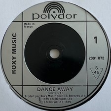 Roxy Music - Dance Away - 7”
