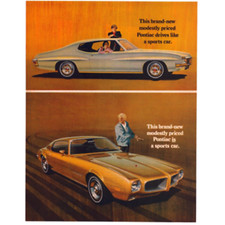 1969 Print Ad New Pontiac