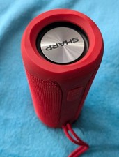 Sharp GXBT280 Bluetooth Lautsprecher, Tragbare Musikbox, DSP Technologie, Rot