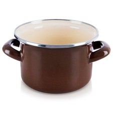 Topf emailliert brown cm - brown, 14