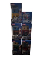 Herpa City | 5 Gebäudeteile mit Auto + 1 Straßen | Döner Bäckerei ..| 1:64 | NEU
