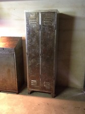 INDUSTRIEDESIGN LOFT KLEIDERSCHRANK SPINT SHABBY WEISS TOP POLIERT DESIGN