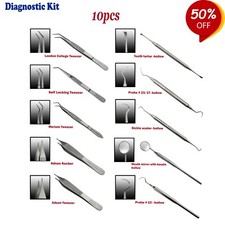 Zahnreinigung Kit Sonden Pinzette Mundspiegel Untersuchungsinstrumente