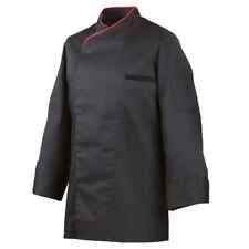 Exner Kochjacke langarm Druckknöpfe schwarz farbige Paspel 212 Gastro Koch