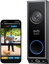 Eufy T8214 Security Video Türklingel Schwarz Doorbell Kamera mit Paketerkennung