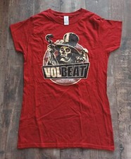 VOLBEAT King Samedi Girlie Shirt L Woman Red Rot NEU NEW Heavy Metal Ring Spun