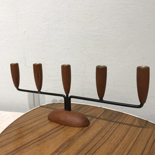 Kerzenständer teakholz - kerzenständer,