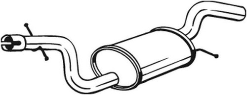 Bosal mittelschalldämpfer - bosal,