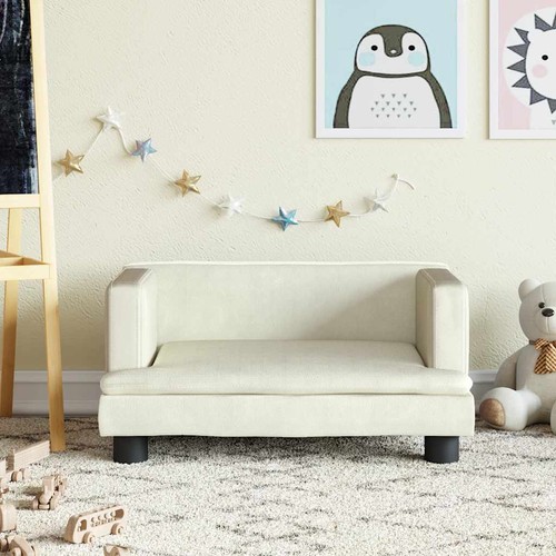 Kindersofa creme 60x40x30 - 60x40x30, cm
