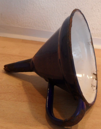 Alter trichter emaille weiß - alter,