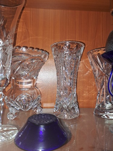 Bleikristall vasen - 3x,
