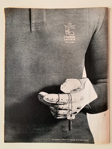 Reklame 60er jahre lacoste - jahre,