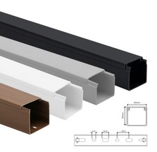 Hochwertige Kabelkanal / Kabelleiste 30 x 30 x 2000mm /  Verschiedene Farben