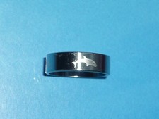 RING DELFIN STAINLESS STEEL SILBERFARBEN SCHMAL GR 17-22 