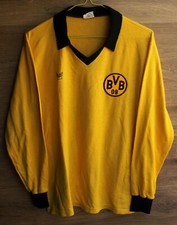 BORUSSIA DORTMUND 1979/1980 HOME MATCH #5 WORN SHIRT TRIKOT ERIMA GR. M ERWACHSENE