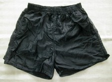 SCHWARZE SPORTHOSE - GLANZSHORTS - SHINY - VINTAGE - PRO TOUCH - GR. 164