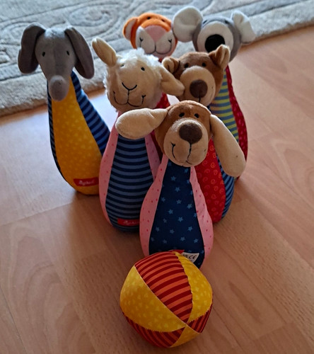 Baby stoff kegelspiel - stoff,