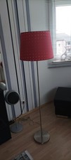 Stehlampe Stoffschirm Rot