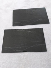 Herdabdeck-/Schneideplatten-Set von Zeller, "Schiefer", 2-tlg., 30 x 52 cm, Glas