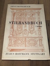 Architektur Stilhandbuch 7. Auflage Ernst Rettelbusch aus 1965