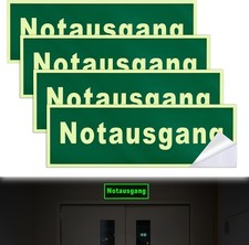 Notausgang Schild 4 Stück