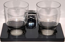 KS Rauchglaszahnputzbecher  Zahnputzbecher Zahnputzset oder Seifenschale