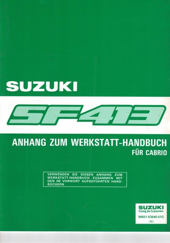 Suzuki swift sf413 anhang zum - suzuki,