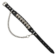 Stiefelkette Leder schwarz