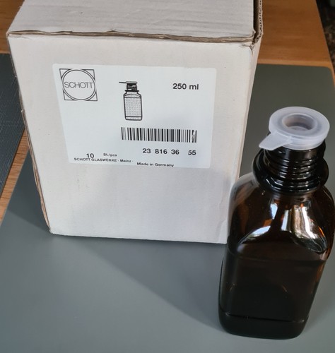 Schott laborglas flasche braun - laborglas,