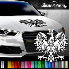 Aufkleber Poland Polska Polen Polish Adler Eagle Wappen Flag Fahne Sticker Folie