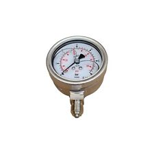 CrNi-Stahl-Glyzerin-Manometer G 1/4 senkrecht 63 mm 6 bar 