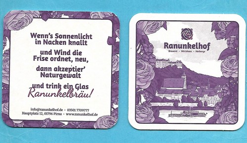 Bierdeckel der ranunkelhof - der,