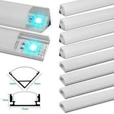 10x 1m LED Aluminium Profil