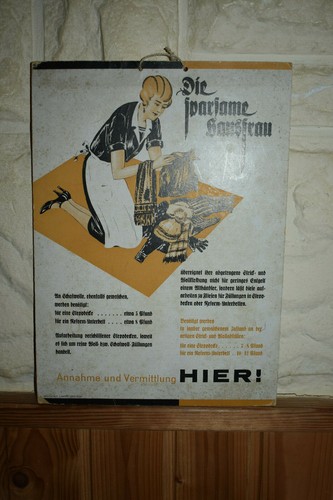 Original altes pappschild - original,