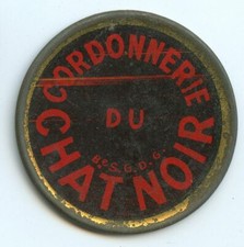 Briefmarke Münze Paris Schuhmacherei Des Schwarzen Katers 10 Cent Rot