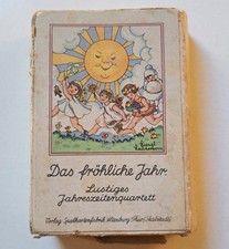 Antikes Quartett "Das fröhliche Jahr - Lustiges Jahreszeitenquartett"