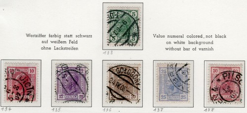 österreich 133 einfarbig - 133/8,