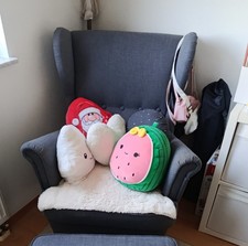 IKEA Sessel Strandmon Grau in