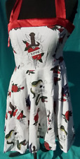 Handmade Rockabilly Kleid Weiß - Rot Gr. S/M *Old Tattoo* Vintage Style