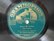 78rpm OTTO REUTTER: Bevor du