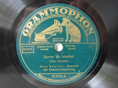 78rpm otto reutter bevor du - otto,