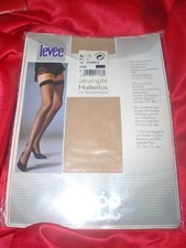 LEVEE sexy halterlose glänzende Nylons Strümpfe Gr. 8,5-9 KERAMIK Stay Ups OVP