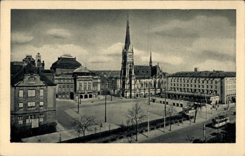 Chemnitz ausblick auf - ak, den