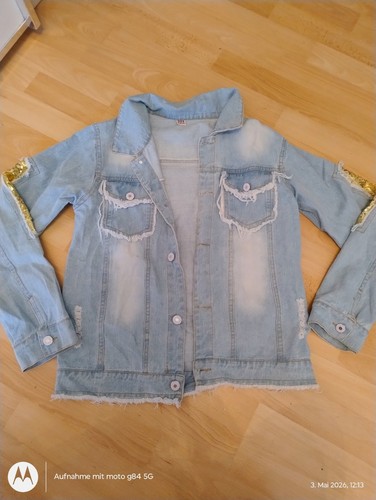 Kinder jeansjacke 160 - jeansjacke, gr.160